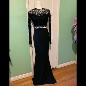 2 piece lace/ruffled dress